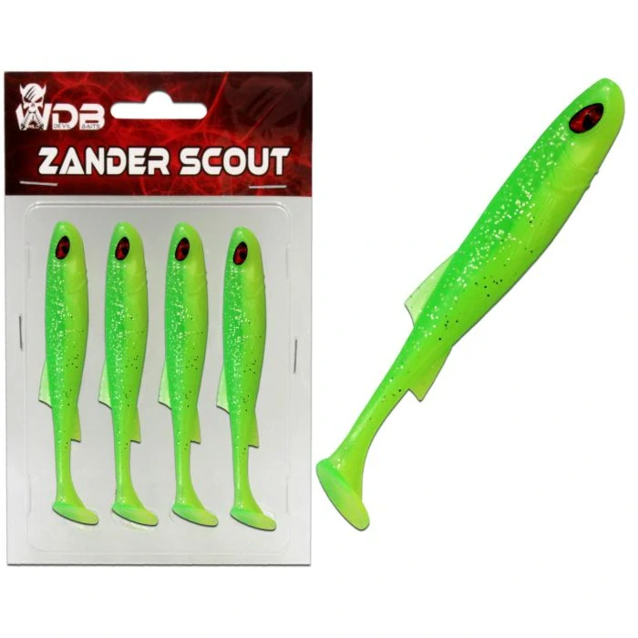 Gumová imitace rybky pro lov candátů