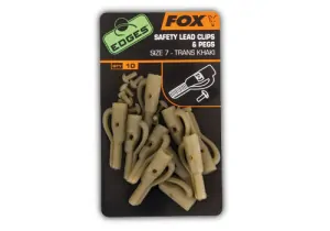Fox Safety lead clips trans khaki