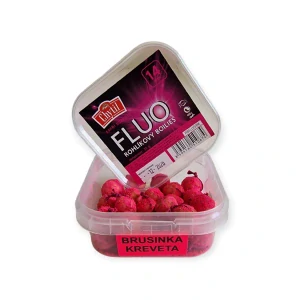Rohlíkový boilies "Fluo" 35g Brusinka/Kreveta