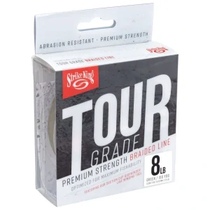 Pletená šňůra strike king TOUR GRADE 0,42mm 137m 65lb žlutá