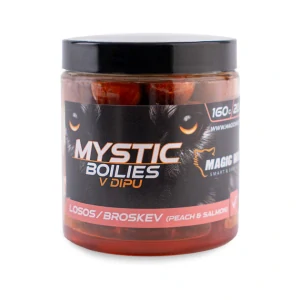 Magic Wolf - MYSTIC Boilies v dipu Losos/Broskev 20mm