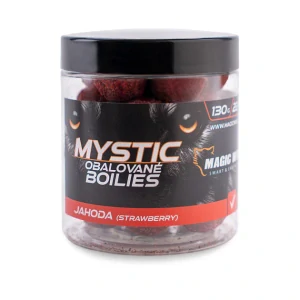 Magic Wolf - MYSTIC Boilies obalované Jahoda 22mm