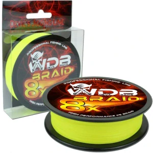 WDB Pletená šňůra Fluo Yellow 0,12mm