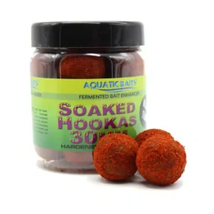 Aquatic Baits Soaked Hookas Black Tuna 30mm