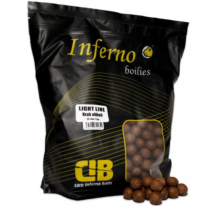 Boilies Carp Inferno LIGHT LINE Krab - Oliheň 3kg 20mm