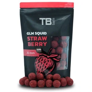 TB Baits Hard Boilie GLM Squid Strawberry - 250 g 28 mm
