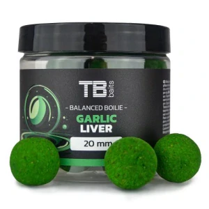 TB Baits Vyvážené Boilie Balanced + Atraktor Garlic Liver 100 g - 20 mm