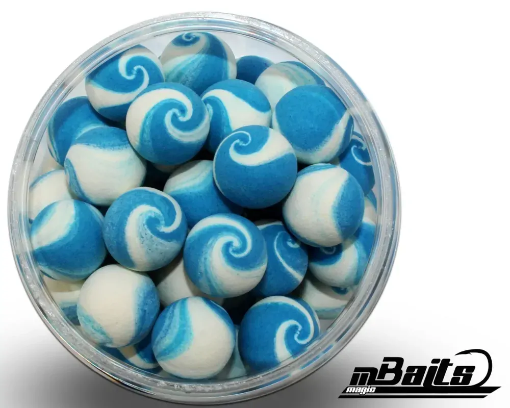 Pop Up boilies modro-bílé 15mm