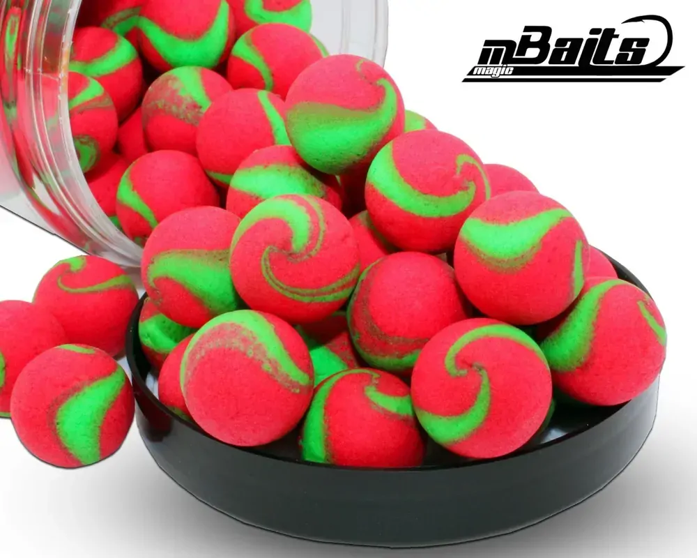 Pop Up boilies zeleno-červené 15mm
