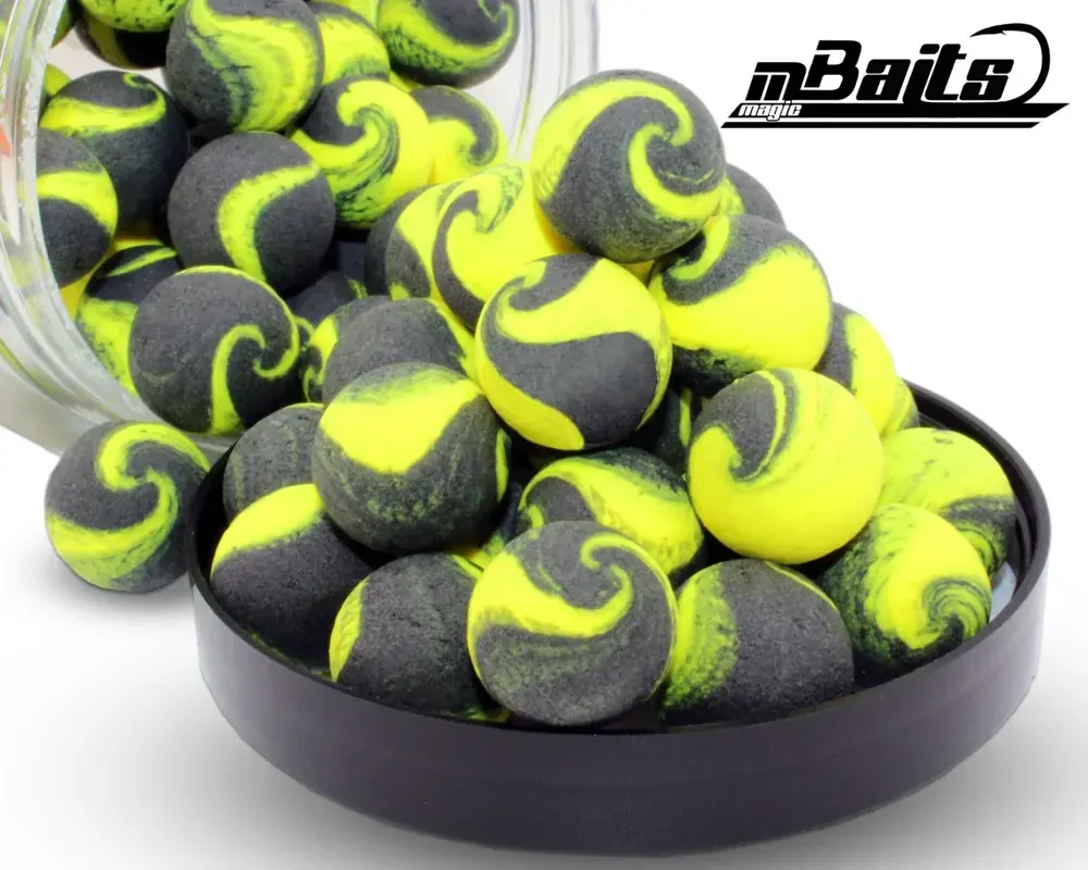 Pop Up boilie černo-žluté 15mm