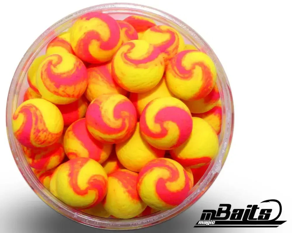 Pop Up boilies žluto-růžové 15mm