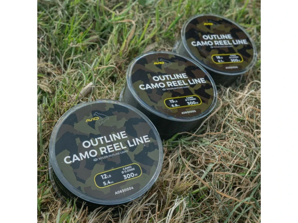 AVID CARP OUTLINE CAMO REEL LINE 10lb 4,5kg 0,28mm 1000m
