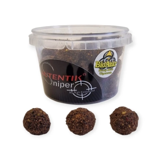Autentik Sniper Hook boilies BioAzar "kukuřice, konopí, tygří ořech" 300g